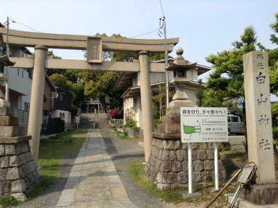 白山神社　鳥居